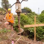 Closeup-hillside-drilling