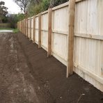Wooden fencing